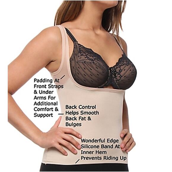 Naomi & Nicole Medium M Natural Unbelievable Comfort Step In Torsette Style 771 - Picture 10 of 11